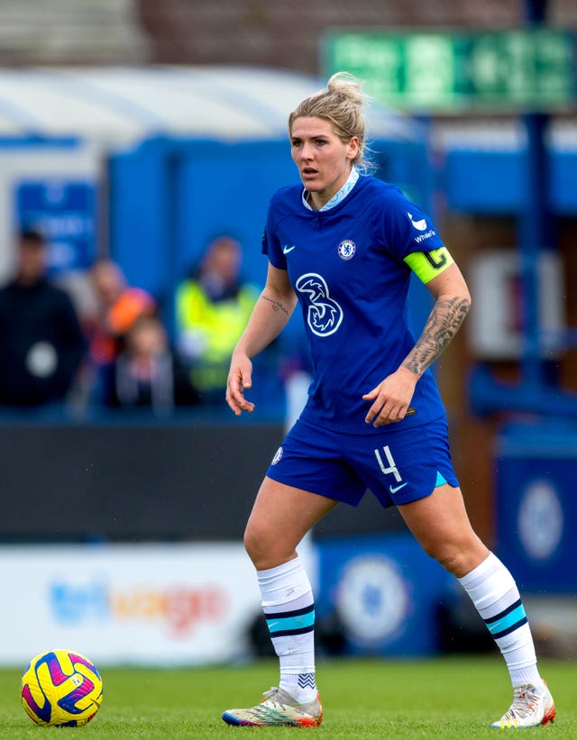Millie Bright in action for Chelsea (Steven Paston/PA)