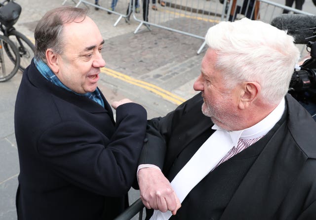 Alex Salmond and Gordon Jackson QC