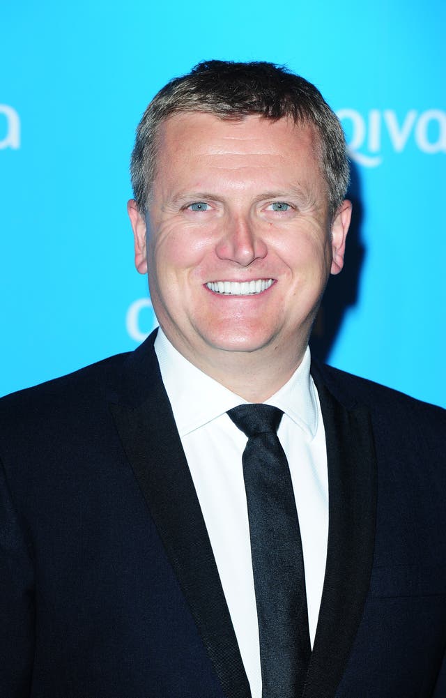 Aled Jones arriving at an awards ceremony