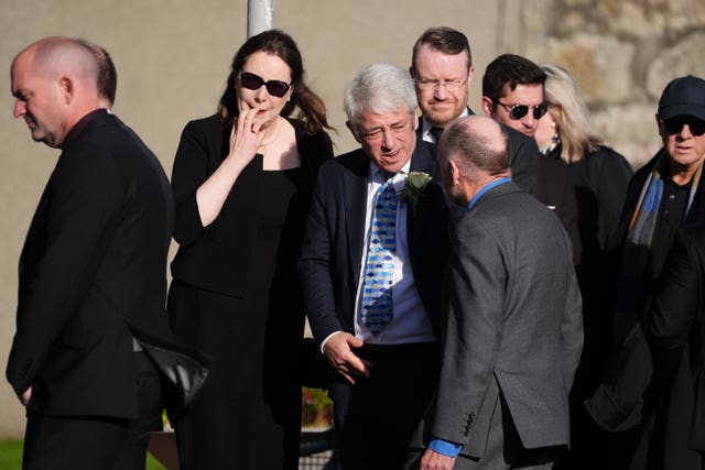 John Bercow among mourners