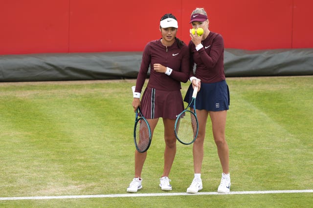 Emma Raducanu and Katie Boulter