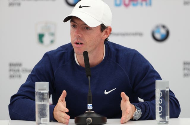 Rory McIlroy spoke of his childhood admiration for Tiger Woods.