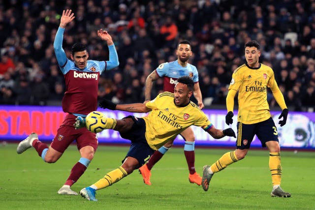 Pierre-Emerick Aubameyang's form has remained constant despite Arsenal's struggles
