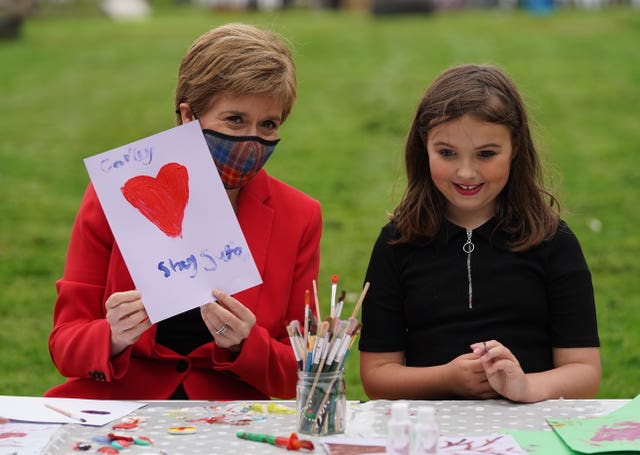 Nicola Sturgeon and Carley-Jo