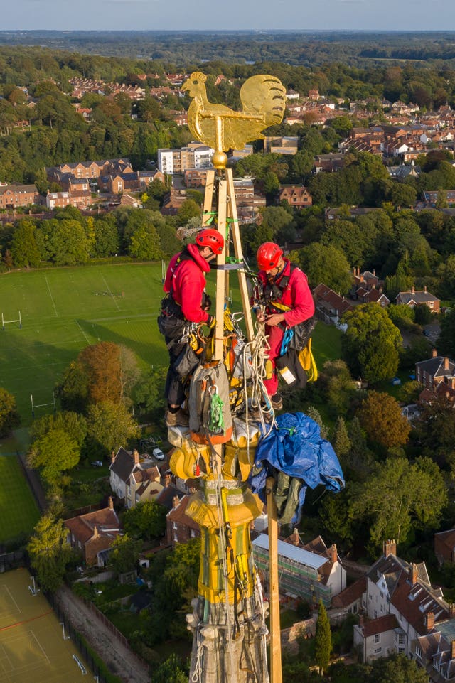 Norwich Cathedral spire restoration