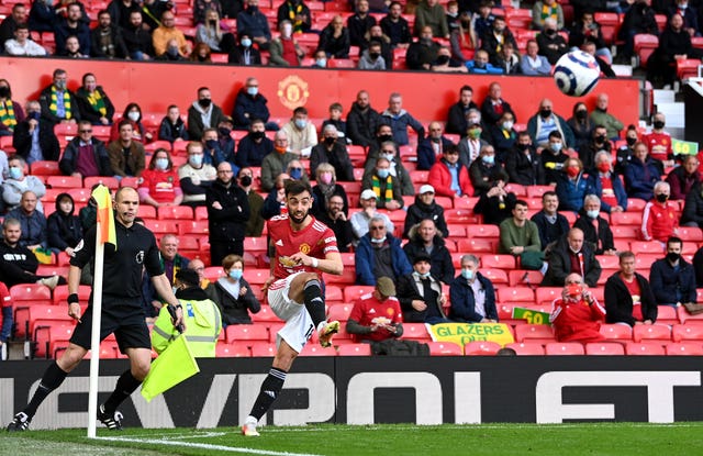 Up to 10,000 fans were expected at Old Trafford as Manchester United hosted Fulham