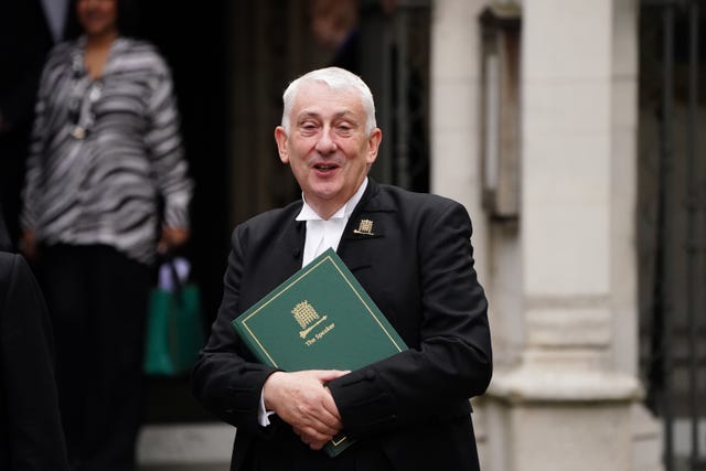  Speaker Sir Lindsay Hoyle at a service for the new parliament