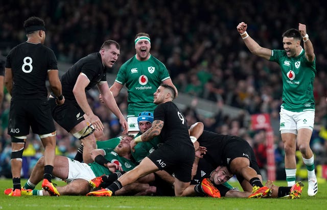 Ireland defeated New Zealand in November