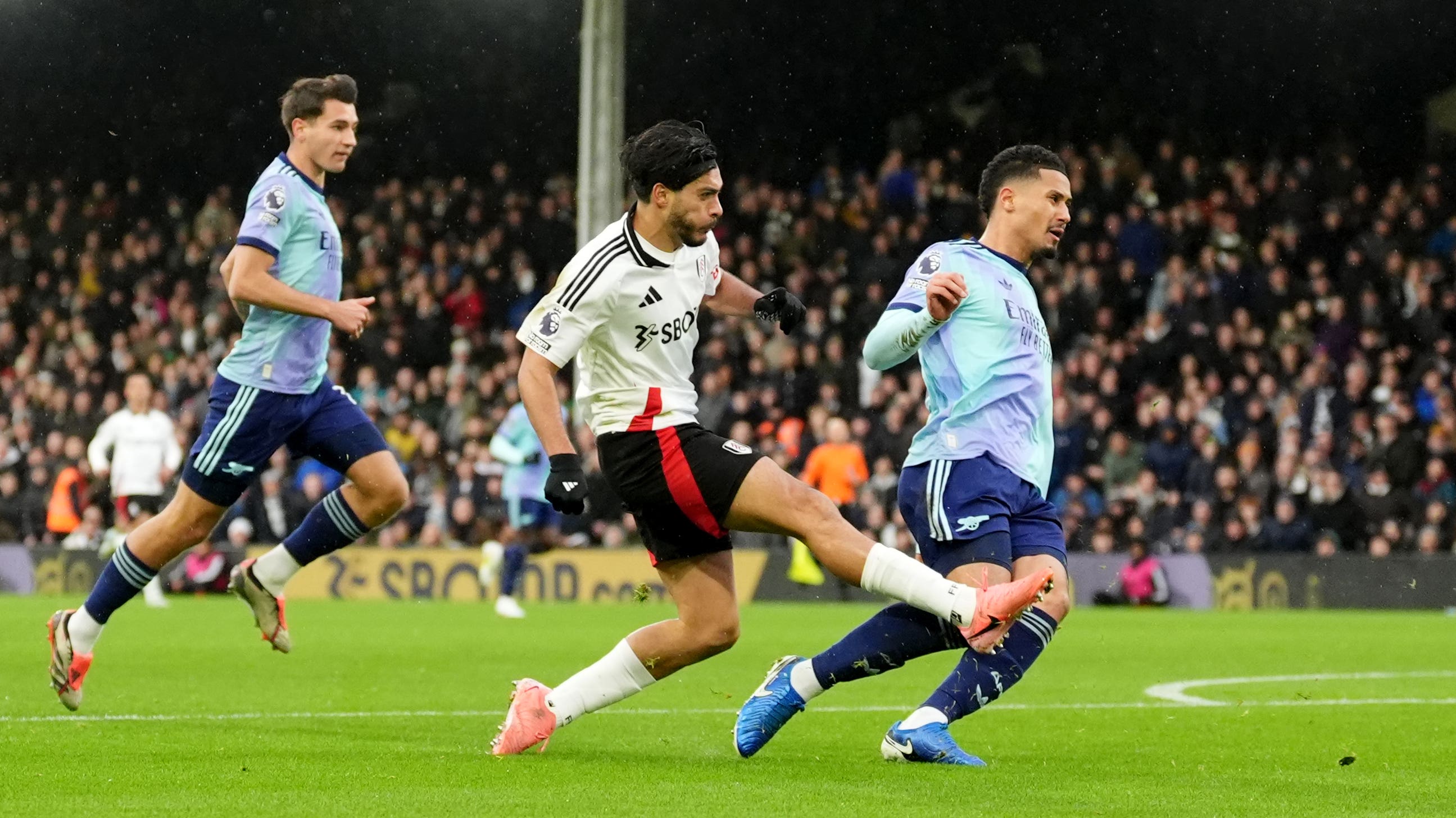 Raul Jimenez put Fulham ahead against Arsenal (Adam Davy/PA)