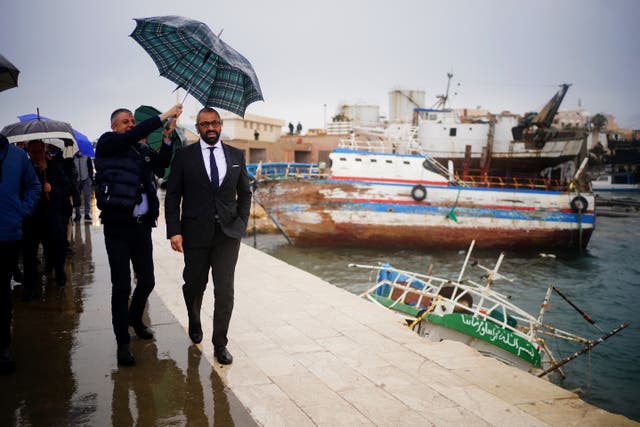 James Cleverly visit to Lampedusa