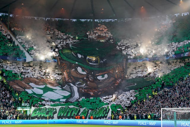 Celtic were also fined over the lighting of fireworks at their match against Real Madrid last month