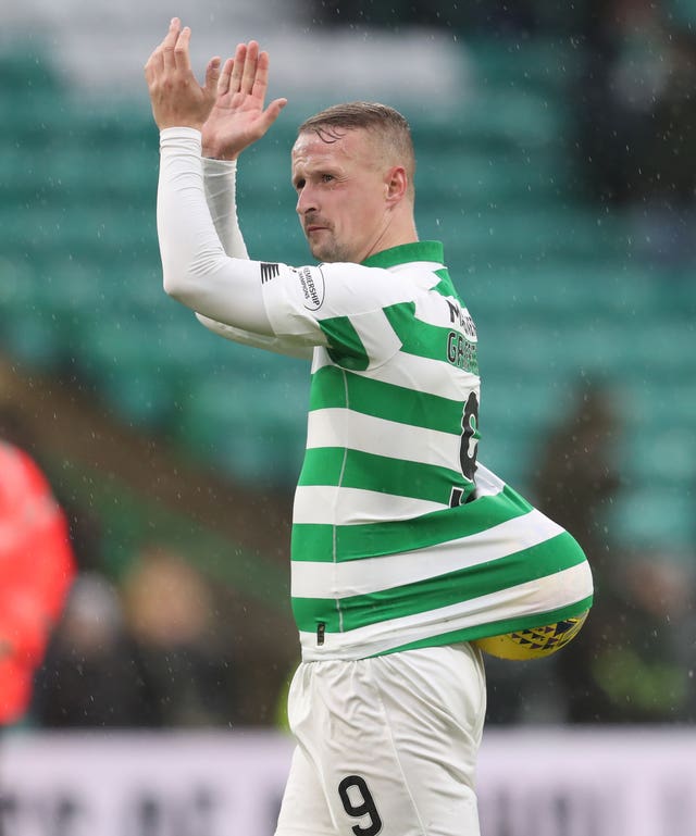 Leigh Griffiths earned himself the match ball with a hat-trick in Celtic's 5-0 demolition of St Mirren