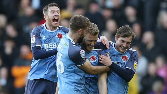 Fleetwood claimed a 2-0 win at Derby (Barrington Coombs/PA)