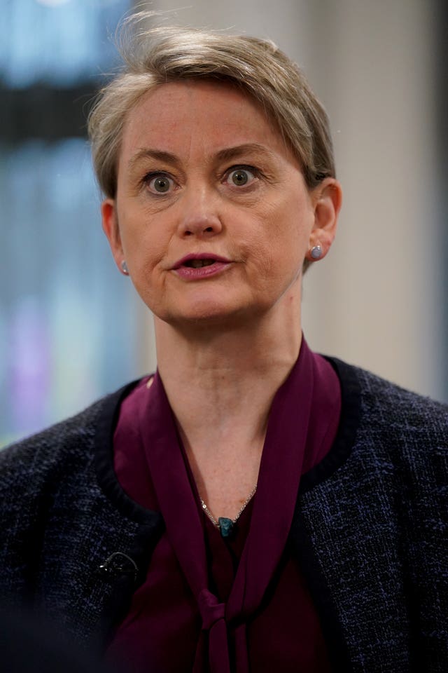 Yvette Cooper visit to Halifax Police Station