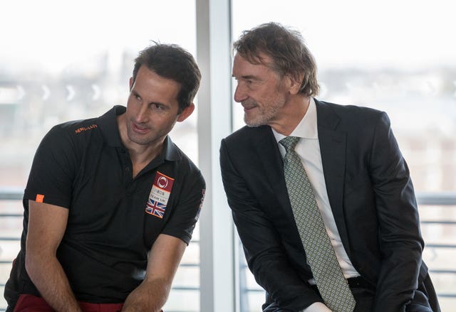 Sir Ben Ainslie (left) and Sir Jim Ratcliffe