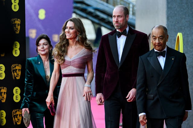 William and Kate arriving on the red carpet