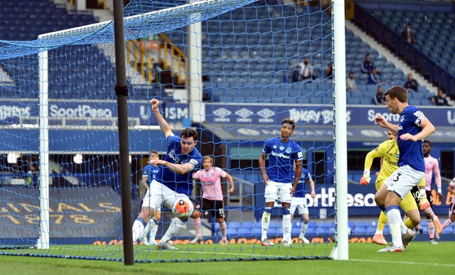 Keane spared Jordan Pickford's blushes when he cleared off the line