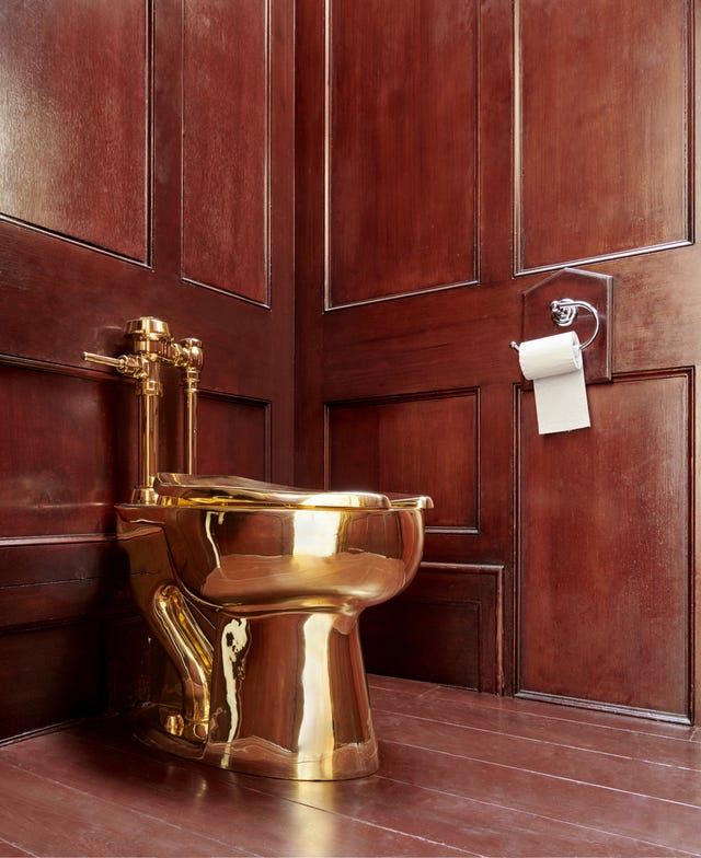 A golden toilet stolen from Blenheim Palace