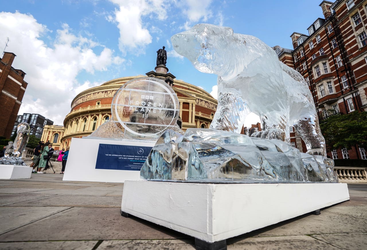 BBC launches Frozen II with melting ice sculptures in London Express & Star