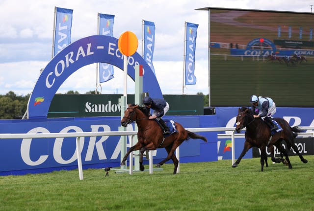 City Of Troy storms by the winning post at Sandown