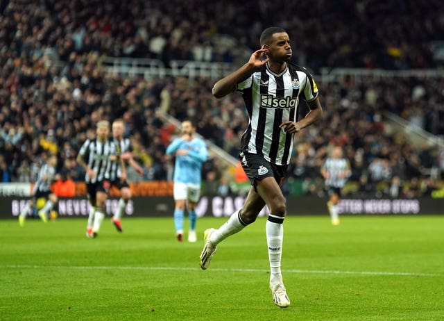 Alexander Isak equalised for Newcastle 