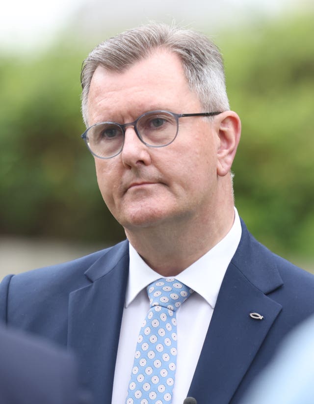 DUP leader Sir Jeffrey Donaldson