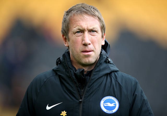 Brighton, managed by Graham Potter, sit 15th in the Premier League table
