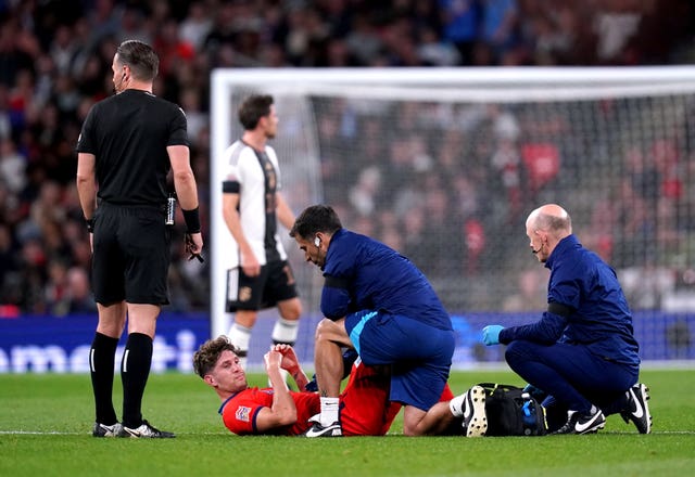 John Stones picked up the injury while playing for England in September