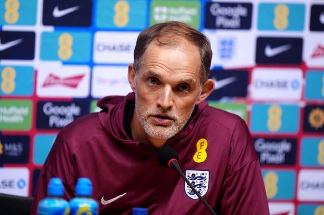Thomas Tuchel speaks at a press conference