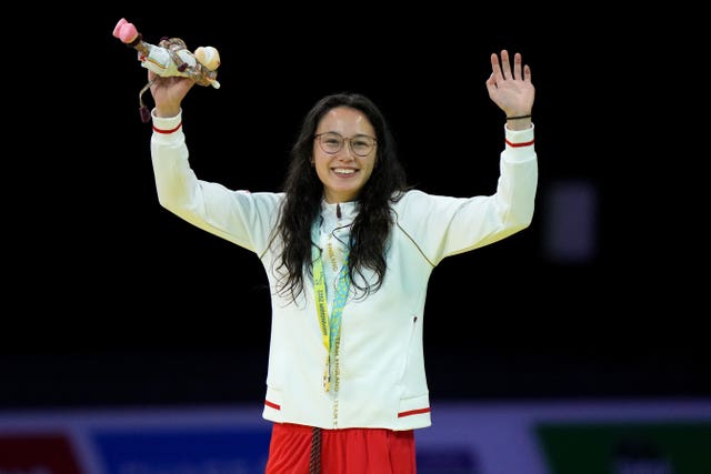 Alice Tai won gold just months after having her leg amputated below the knee (Tim Goode/PA)