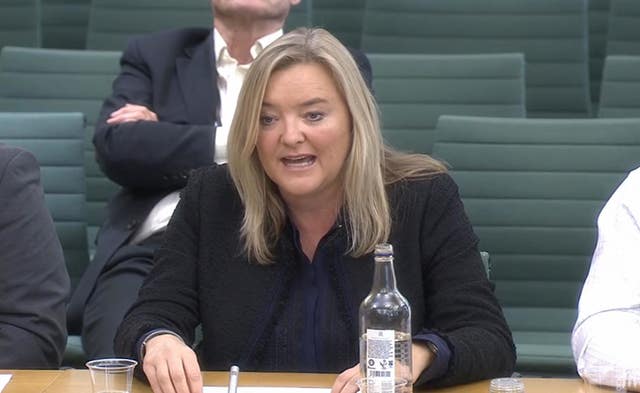 Sophie Dekkers from easyJet appearing before the Transport Select Committee 