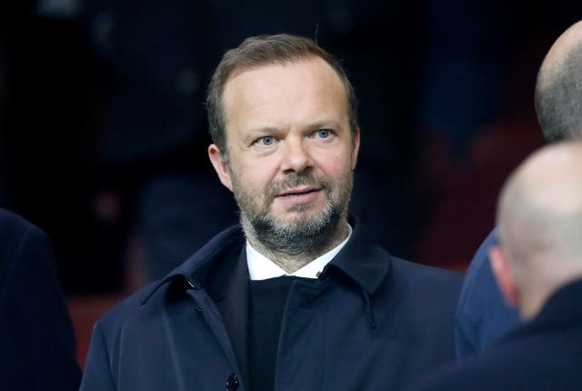 Ed Woodward was targeted by Manchester United supporters urging him to leave the club (Martin Rickett/PA)