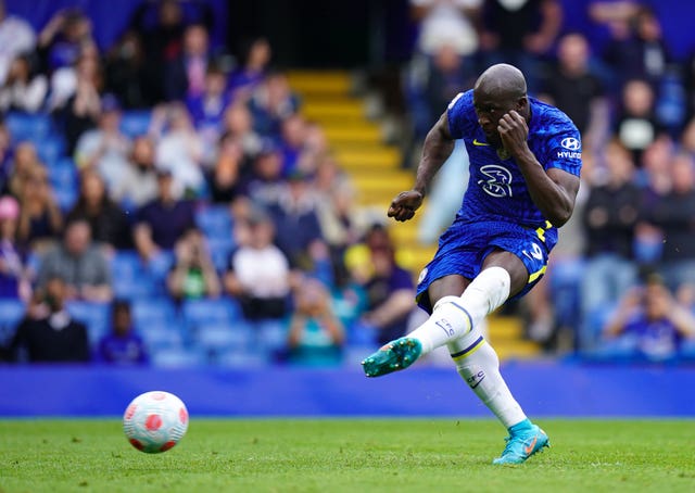 Chelsea striker Romelu Lukaku netted from the penalty spot