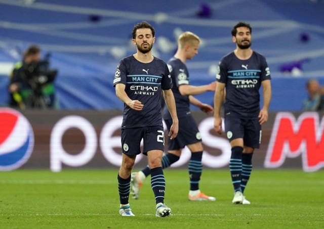 City were stunned by Real Madrid's late fightback on Wednesday