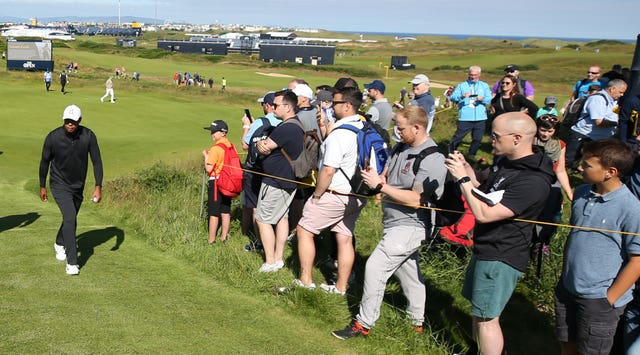 Woods pictured at Royal Portrush