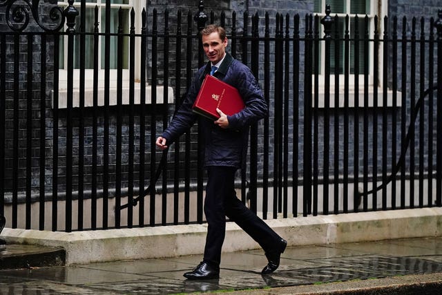 Chief Secretary to the Treasury Chris Philp arrives for a cabinet meeting at 10 Downing Street, London, ahead of a mini-budget announcement by Chancellor of the Exchequer Kwasi Kwarteng on September 23, 2022