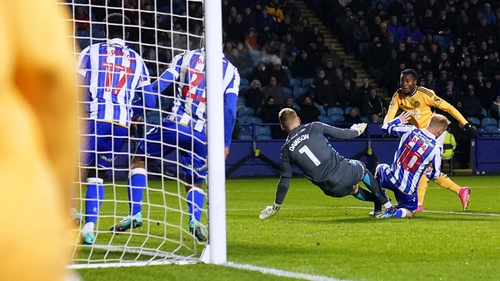 Abdul Fatawu scores Leicester’s opener