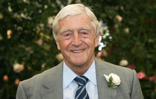 Michael Parkinson at the Chelsea Flower Show in London