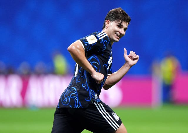 Argentina’s Julian Alvarez