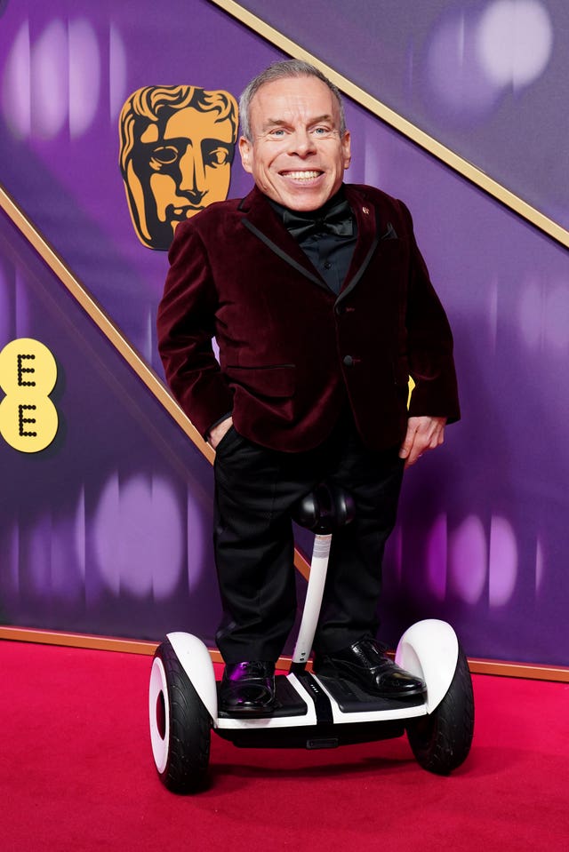 Warwick Davis attending the 78th British Academy Film Awards at the Royal Festival Hall, Southbank Centre, London