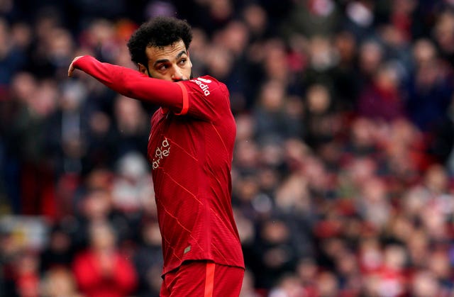 Mohamed Salah leaves the field after being substituted against Watford