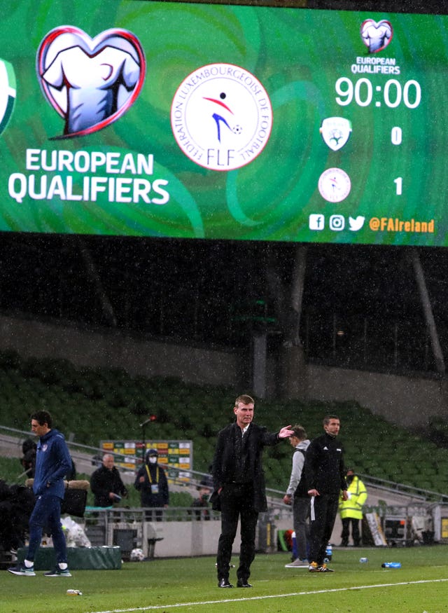 The scoreboard makes uncomfortable reading for Republic of Ireland manager Stephen Kenny
