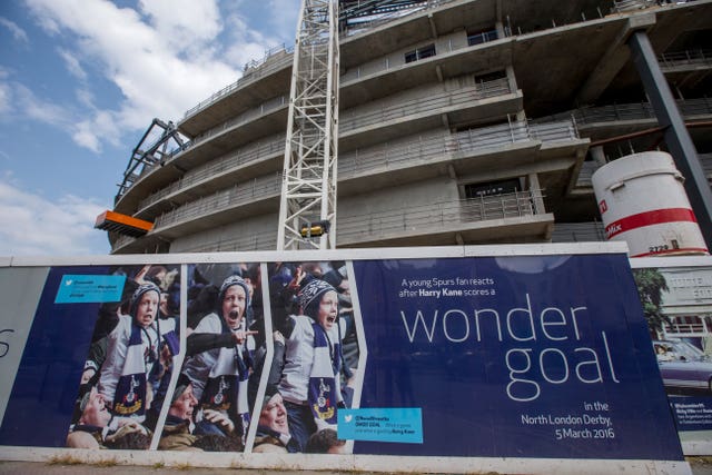Fans were reminded of glory days gone past as the new structure went up