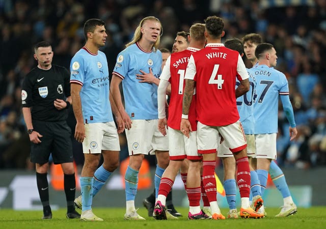 Arsenal and Manchester City clash