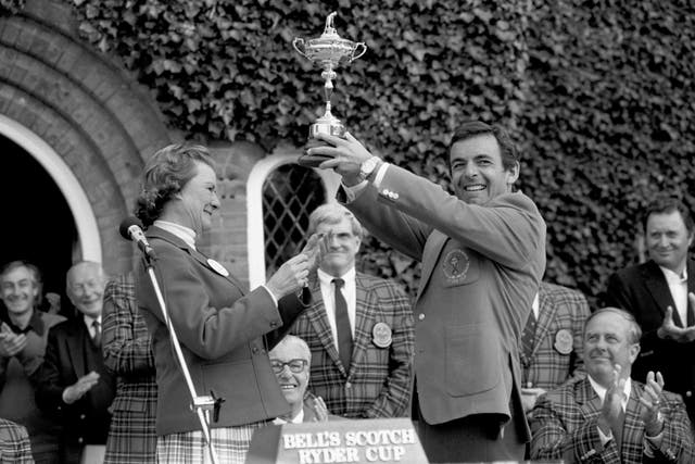 Tony Jacklin led Team Europe to the first victory over the United States in 28 years at the Belfry in 1985