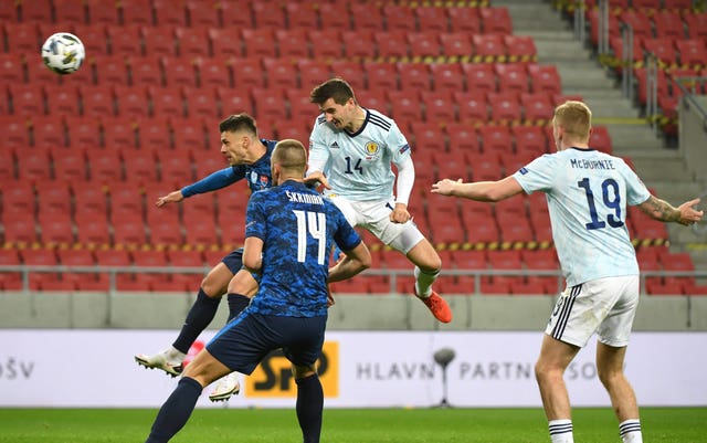 Kenny McLean came close with a header