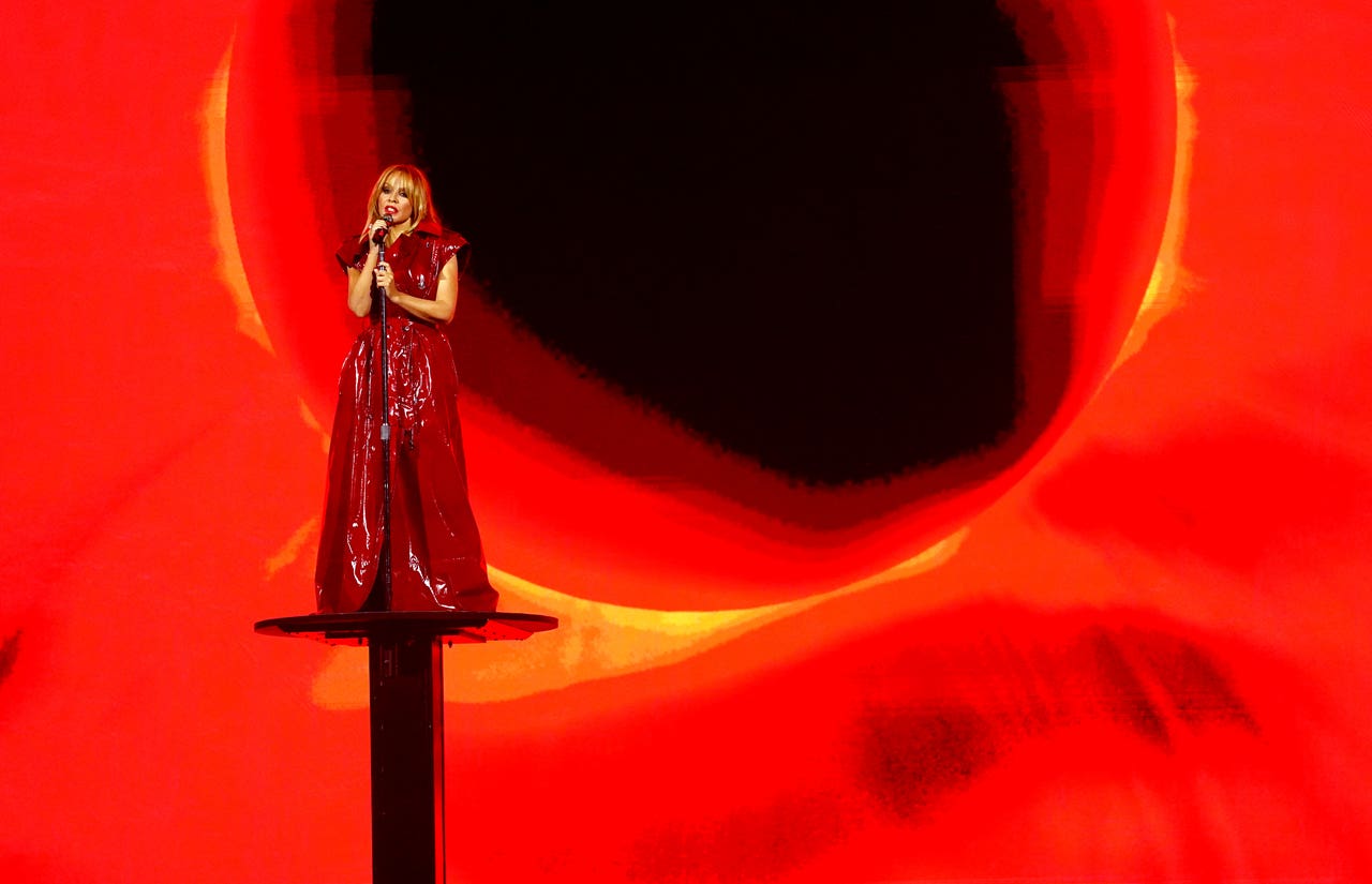 Kylie Minogue’s three outfit changes, medley and energy leads Brits