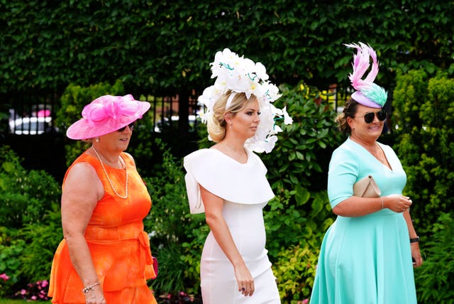 Racegoers during day three of Royal Ascot