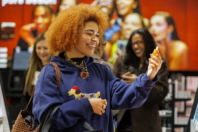 Ana Bastos from Dublin at the opening of the new Sephora store 