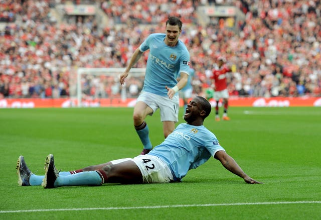 Toure netted the winner against United at Wembley